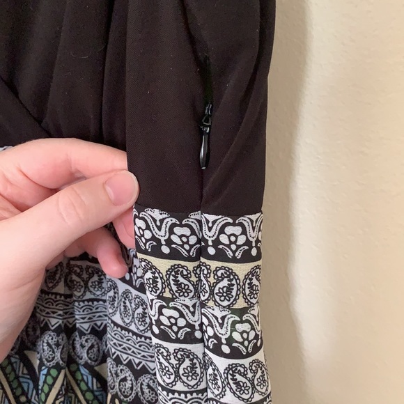 Sandra Darren blue & green dress women’s size 10 - Picture 10 of 10